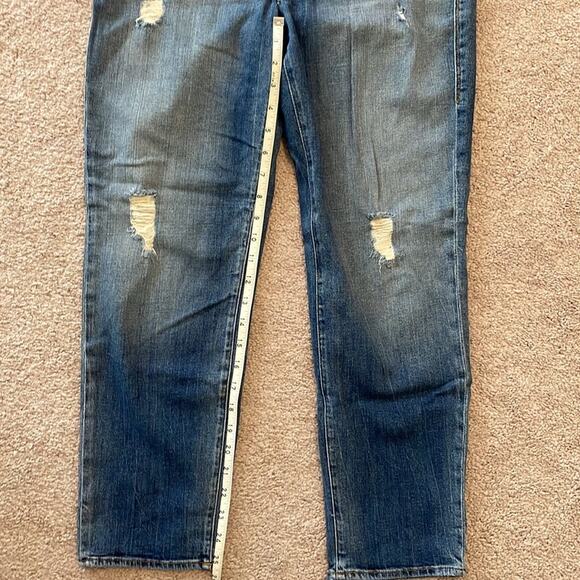 Rock & Republic Womens Size 10 M Distressed Jeans Stretch Straight Leg Faded - Picture 8 of 12